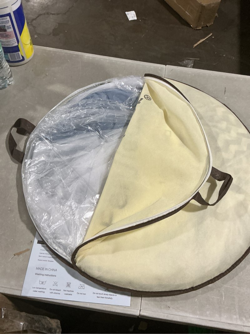 Condition photo showing Good Condition for instant pop-up mosquito net tent for bed | full enclosure design with ultra-fine mesh & portable foldable frame | indoor/outdoor camping, travel bed canopy - easy setup & pack up(king size) l79 x w71 x h59 inch