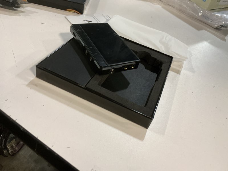 Condition photo showing As Is for 96gb mp3 player with 90 hours long battery life,bluetooth 5.0,phinistec z6 digital audio player with sturdy and durable metal frame, 2.4'' ips glass screen,fm radio,support up to 256gb (black, 96, gb) black 96 gb