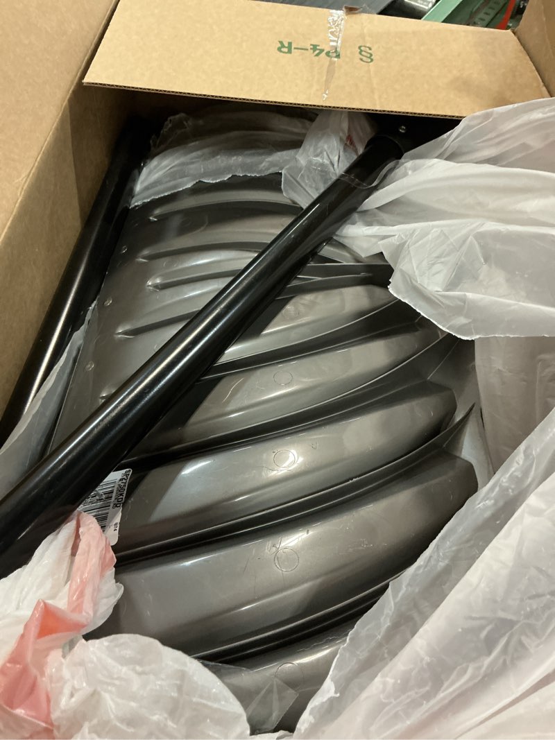 Condition photo showing Good Condition for Suncast 27” Steel Core Snow Pusher with Galvanized Wear Strip, D-Grip Handle, Heavy-Duty Snow Removal Tool for Effortless Clearing