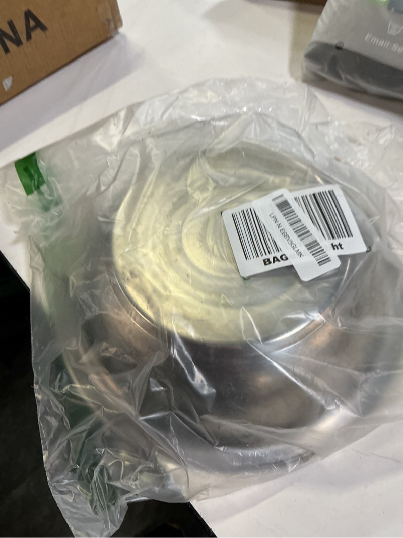 Condition photo showing As Is for 1 set of multifunctional stainless steel basin,3-in-1 stainless steel basin strainer set,including solid basin drainer and grater,easy to clean and improve cooking efficiency (10.24in)