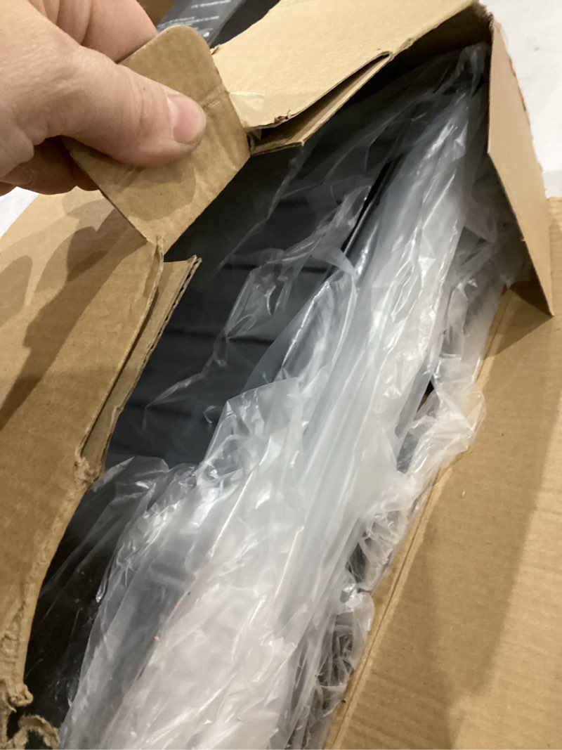 Condition photo showing New/Like New for Storage Shelves - 6-Tier Large Capacity Shelf Organizer with Hooks, Heavy-Duty Garage Shelving with Leveling Feet, Wobble-Free Rack for Bedroom, Balcony, Garage, 18.1"×12.4"×70.1", Black Black 18.1W×12.4D×70.1H(6T)