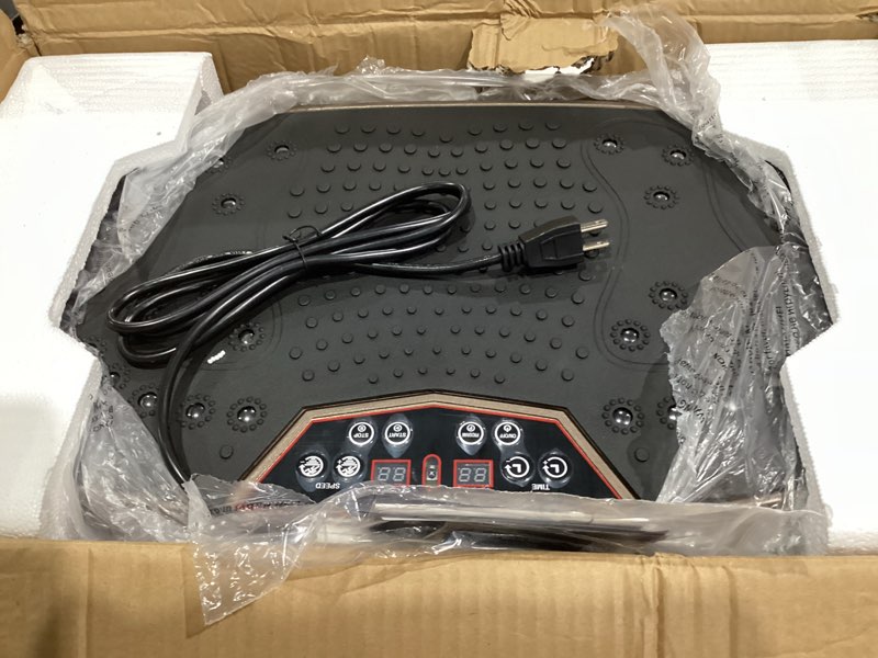 Condition photo showing Good Condition for EILISON FitMaxx 3D XL Vibration Plate Exercise Machine - Whole Body Workout Vibration Platform w/Loop Bands - Lymphatic Drainage Machine for Weight Loss, Shaping, Wellness, Recovery Fitpro Brown