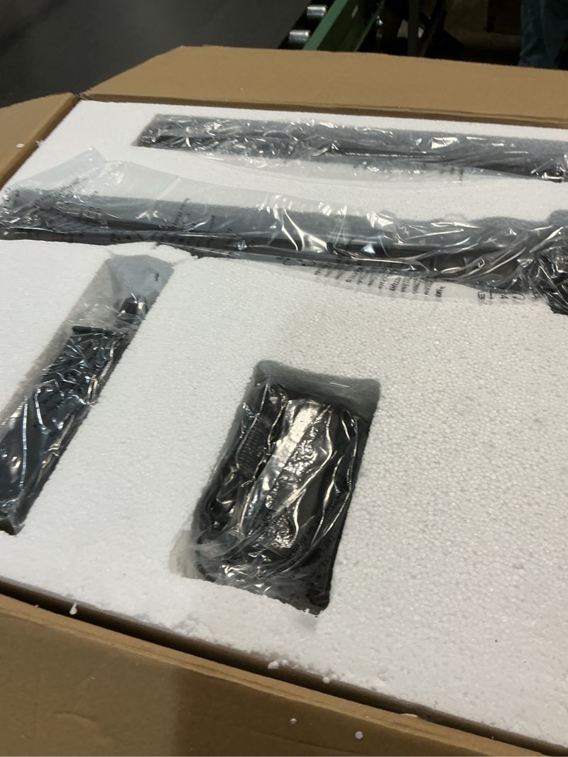 Condition photo showing New/Like New for OYKYOHEI Outdoor Lamp Post Motion Sensor, Dusk to Dawn Pole Lights 3-Head, Classic Black 360°Detection Waterproof Anti-Rust Aluminum Street Lighting for Yard Backyard Patio Driveway 87.5in