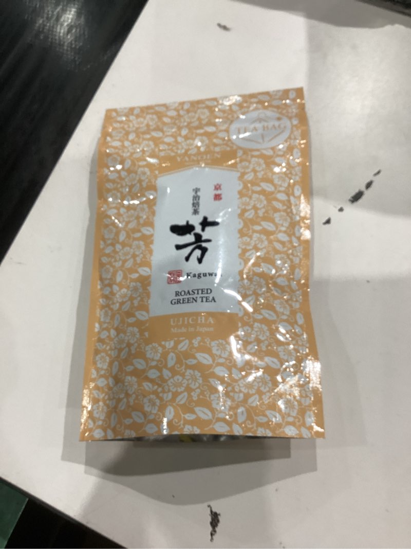 Condition photo showing New/Like New for Uji Hojicha Roasted Green Tea – Low Caffeine, Japanese Tea from Kyoto, 15 Seal-Fresh Tea Bags (45g)