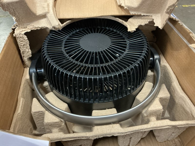 Condition photo showing Good Condition for lasko whirlwind 7” 24-speed orbital motion dc pedestal fan, 25 ft/s airflow, remote, black, apdc302