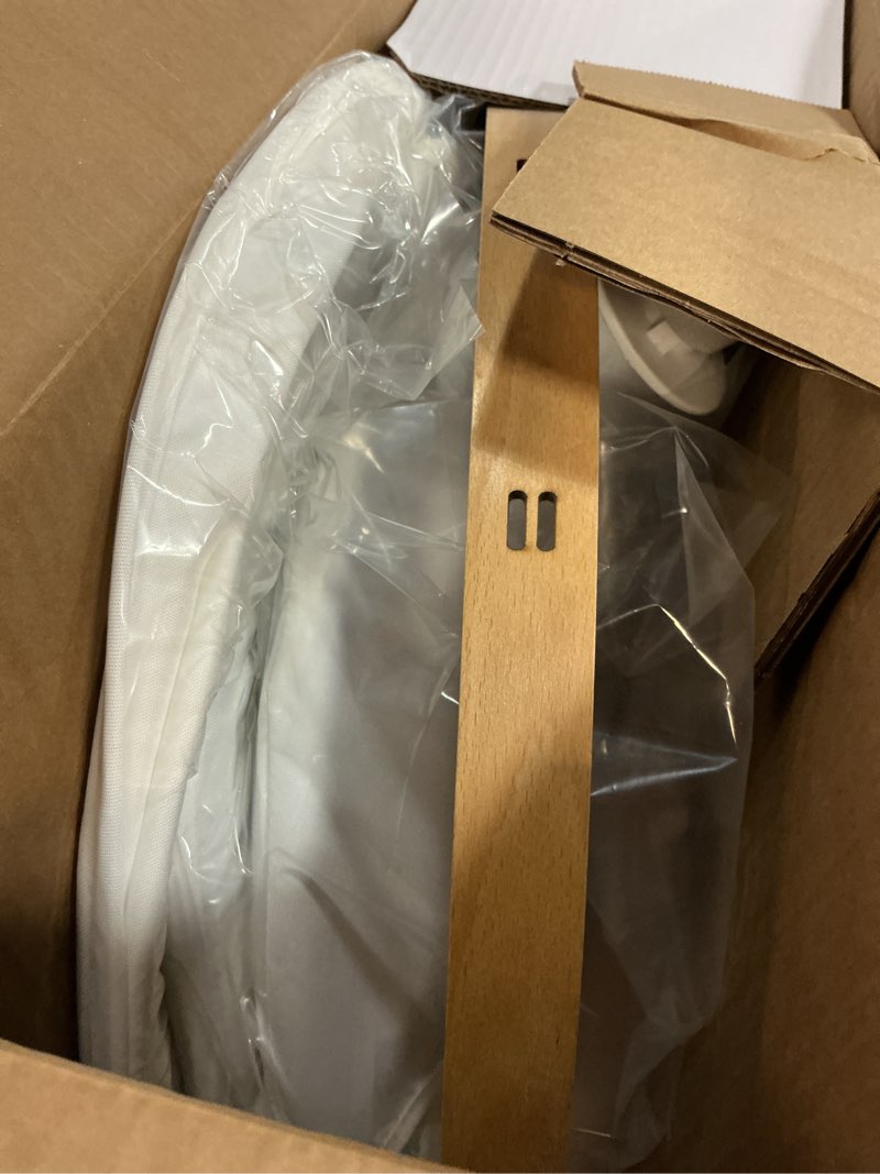 Condition photo showing Good Condition for Jool Baby Nova Nature Baby Swing for Newborns with Natural Wood Toys, Electric Motorized Infant Swing, Bluetooth Music, Remote (Gray)