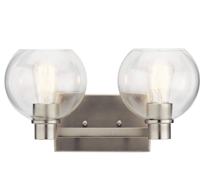 Kichler 45893 Harmony 2 Light 15-1/2  Wide Bathroom Vanity Light - Nickel