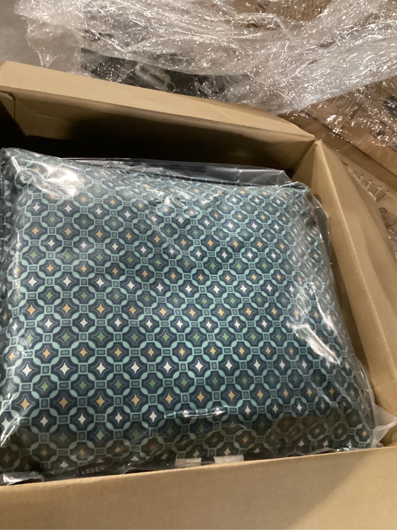 Condition photo showing New/Like New for arden outdoor foam deep seat cushion (2-pack), 22x24, premium high-density foam, never flattens, weather-proof for patio chair sofa couch, alana tile certi-pur foam alana tile 2 pack