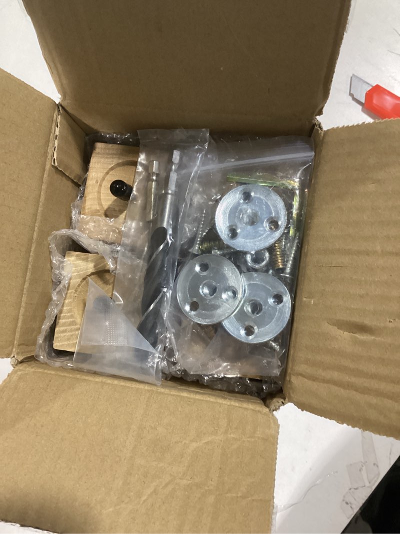 Condition photo showing As Is for Premium Ash Wood Square Furniture Legs (Full Install Kit) - Pick Your Size and Color 6 Inches Natural Ash Wood