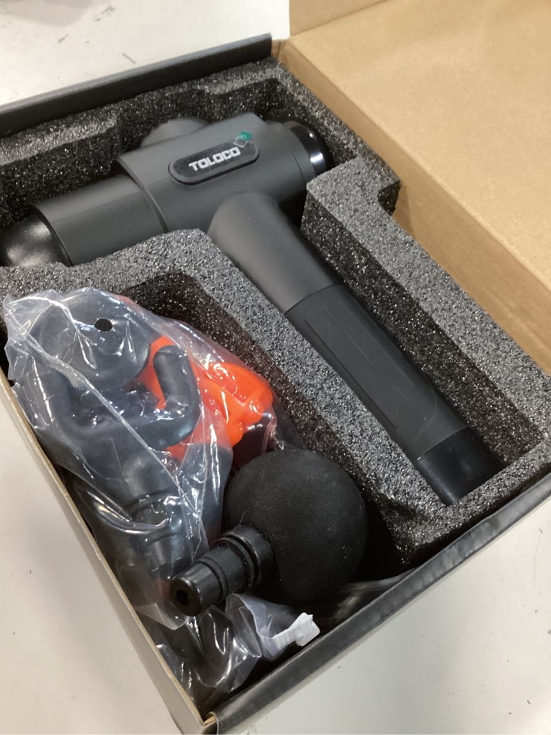 Condition photo showing Good Condition for TOLOCO Massage Gun, Deep Tissue Back Massage for Athletes for Pain Relief, Percussion Massager with 10 Massages Heads & Silent Brushless Motor, Valentines Day Gifts for Him Her, Black