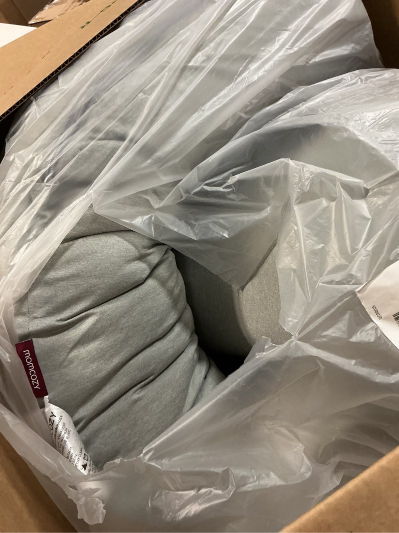 Condition photo showing Good Condition for momcozy pregnancy pillows with cooling cover, u-shaped full body maternity pillow for side sleepers 57 inch - support for back, hip, belly, legs for pregnant women grey- cooling fabric