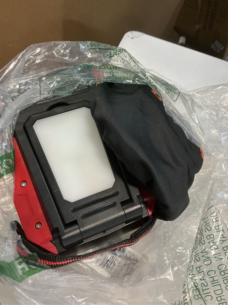Condition photo showing Good Condition for 5000A Jump Starter with Air Compressor - Portable 12V Jump Box Battery Pack for 9.0L Gas/8.0L Diesel Engines, Car Jumper Starter Portable with 150PSI Tire Inflator, LED Screen, Fold-Up LED Flashlight