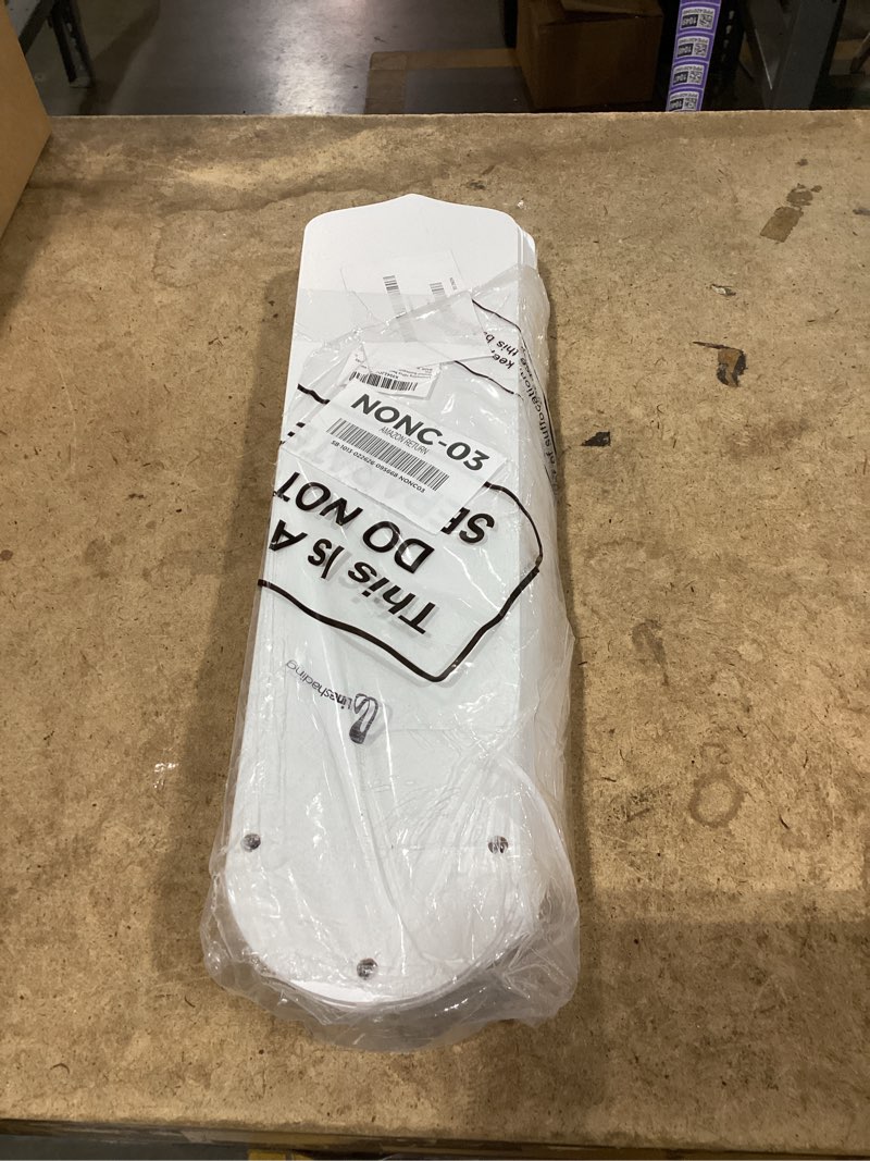 Condition photo showing As Is for 10pcs replacement fan blades for 42 52 ceiling fan waterproof weatherproof blades replacement for broken substitution replacing indoor outdoor summer(white,52 inch) white 52 inch