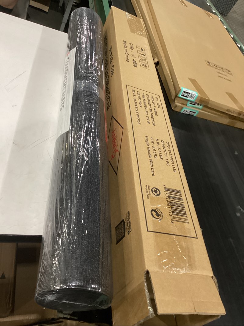 Condition photo showing Good Condition for sunny health & fitness equipment mats, home gym floor protection, 4 sizes | non-slip, protects floors/equipment, absorbs vibration, sweat-resistant, high-density foam, for different-sized machines medium 79”