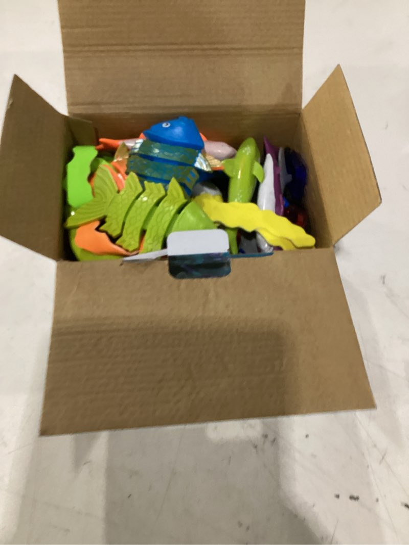 Condition photo showing Good Condition for jasonwell pool diving toys games - 31 pcs swimming pool toys for kids teens with diving rings dive sticks underwater treasures torpedo bandits fish toy etc fun water swim toy for boys girls adults
