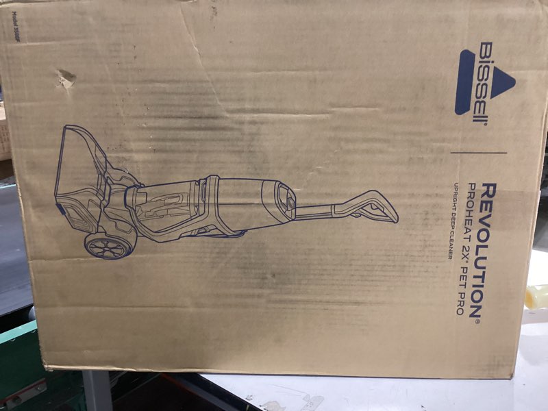 Condition photo showing New/Like New for BISSELL ProHeat 2X Revolution Pet Pro Plus, 3588F, Upright Deep Cleaner, 30-minute Dry Time, Dual Dirt Lifter Powerbrush, Hose & Tool Attachment, Pet Upholstery and Tough Stain Tool Included ProHeat Revolution Pet Pro Plus