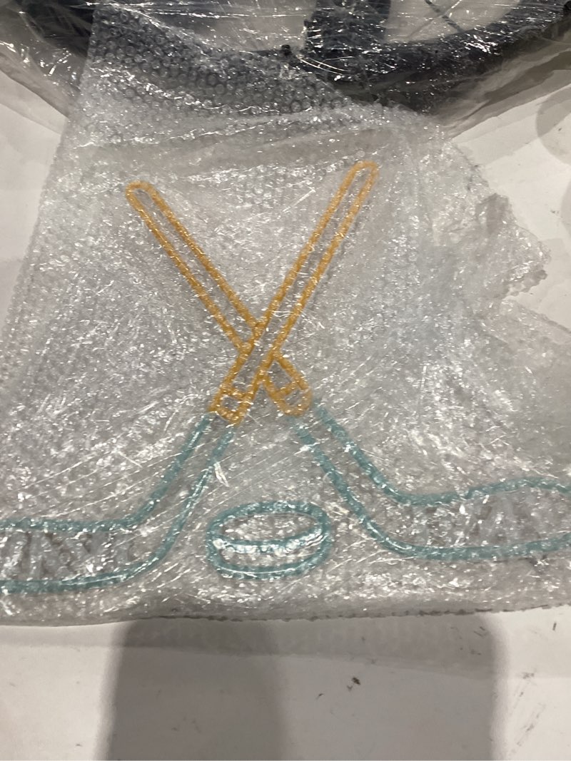 Condition photo showing Good Condition for ice hockey neon sign, dimmable hockey led neon light for fans, sports themed neons signs light for boys teen home bedroom man cave playroom college dorm club birthday party decor