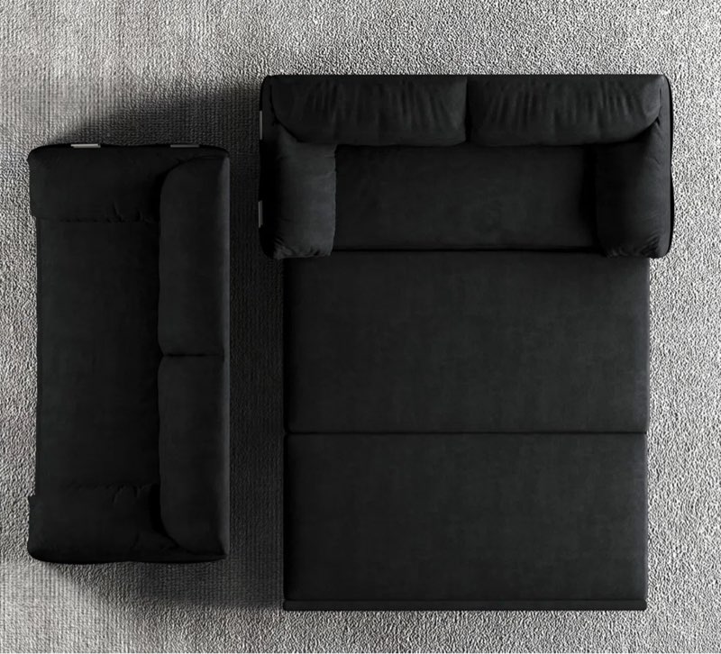 66" Queen Pull-Out Sofa Bed, 3-In-1 Convertible Sleeper Sofa, Multi-Functional Velvet Loveseat Bed, Perfect for Living Room, Bedroom, Apartment, Office - New Larger Size