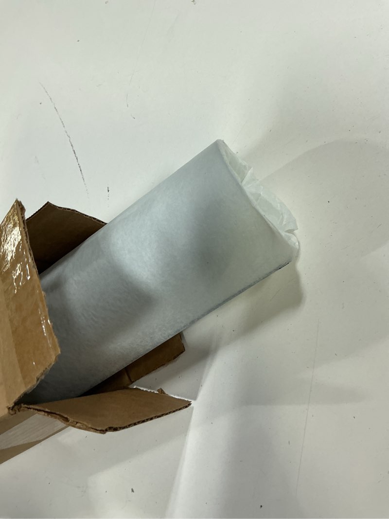 Condition photo showing Good Condition for clear table protector, usa made, safe, 17 x 22 inch, 2mm thick ultra smooth vinyl, clear table mat for bedroom dresser, table cover protector for tv stand 22" x 17" 2mm rectangle crystal
