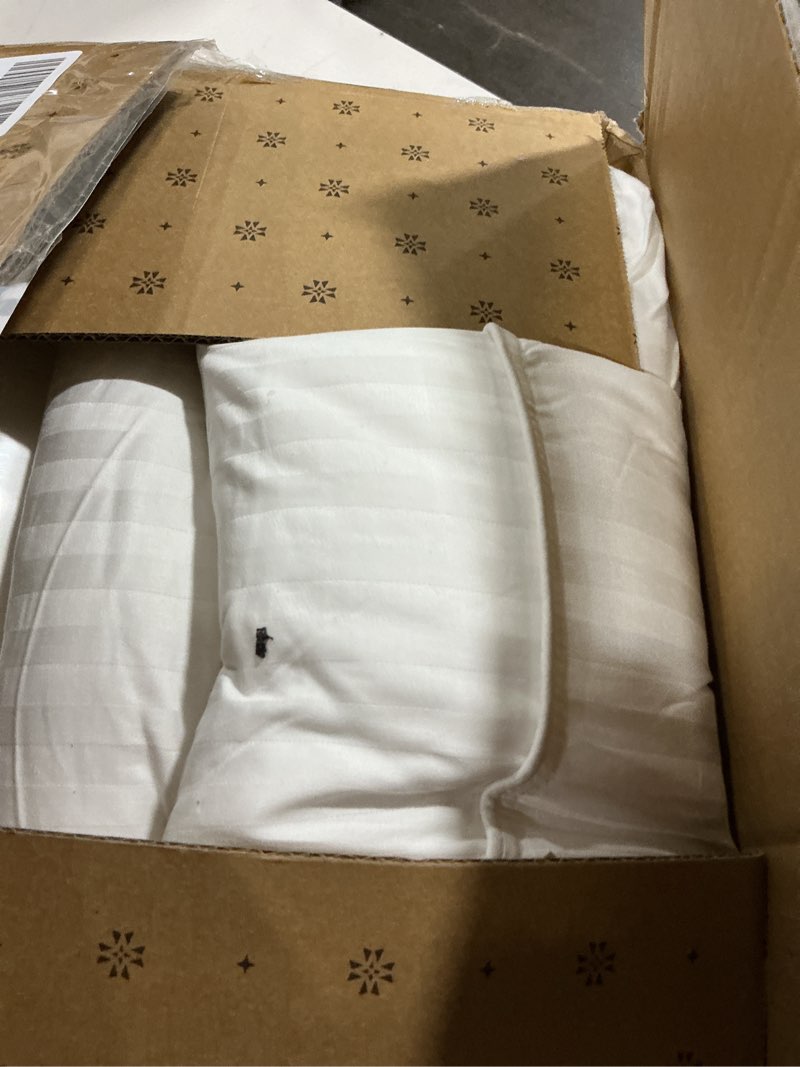 Condition photo showing Good Condition for Beckham Hotel Collection Bed Pillows Standard/Queen Size Set of 2 - Original Soft Down Alternative Pillow for Sleeping - Soft Support for Back, Stomach or Side Sleepers