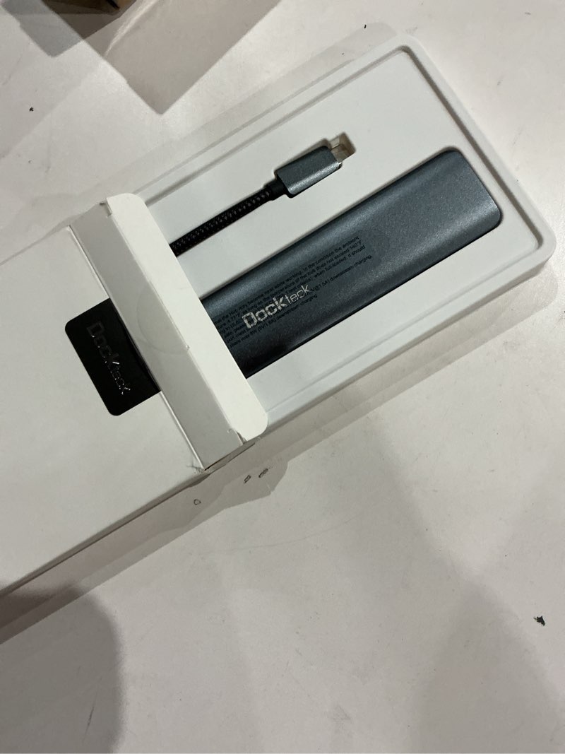 Condition photo showing Good Condition for Dockteck 9-in-1 USB-C Hub: HDMI 4K@60Hz, Ethernet, 100W PD, Audio, 2x USB-A 5 Gbps, SD/TF Card Reader for MacBook, iPad, XPS, Microsoft Pro Max series