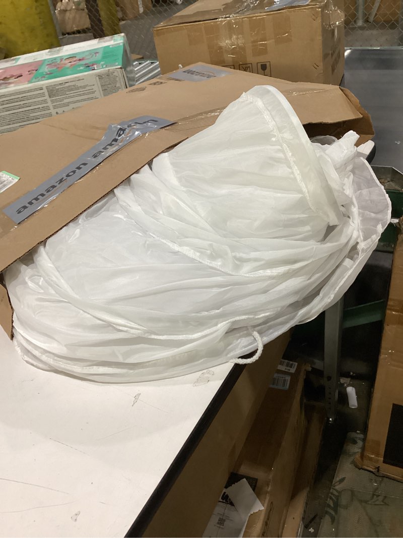 Condition photo showing New/Like New for BBSET Women Puffy Crinoline Petticoat 6 Hoop 2 Tulle Layers Skirt Slips Long Underskirt for Quinceanera Wedding Bridal Dress 6 Hoop 2 Tulle Ball Gown