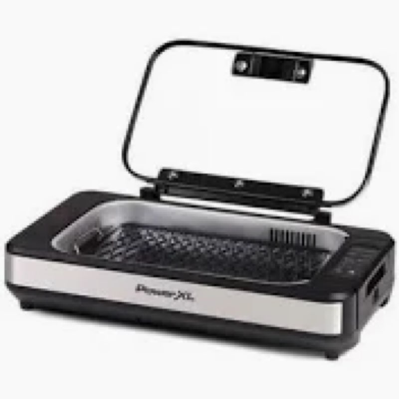powerxl smokeless grill elite, airflow technology, smoke capture fan