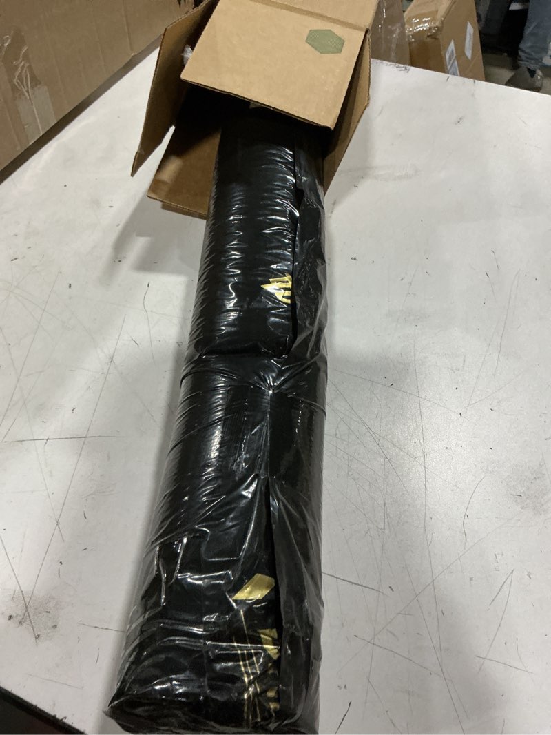 Condition photo showing As Is for suede auto headliner fabric 38" l × 60" w with foam backing - tube packaging - light grey interior replacement material for car/truck/suv/rv roof - home repair/diy headliner material light gray 38" l × 60" w