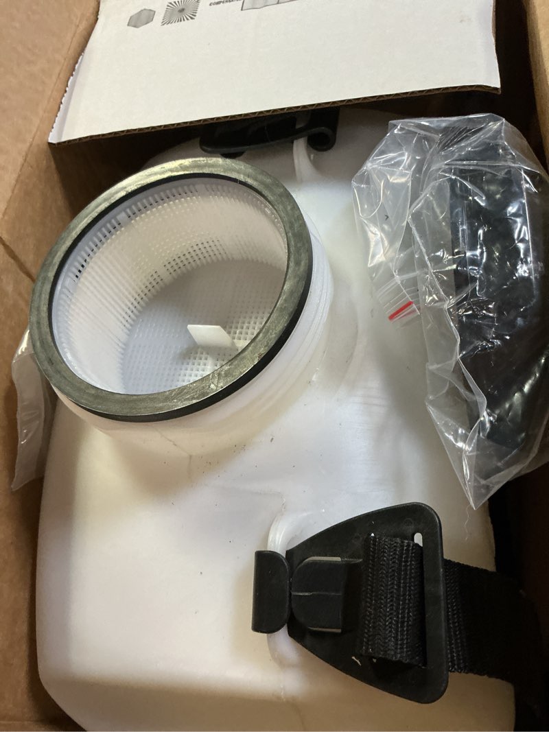 Condition photo showing Good Condition for chapin 60114 backpack sprayer, 4?gallon pump sprayer, translucent poly tank, 3?stage filtration, adjustable poly cone nozzle & 20" wand for lawn & garden weed, pest & fertilizer applications