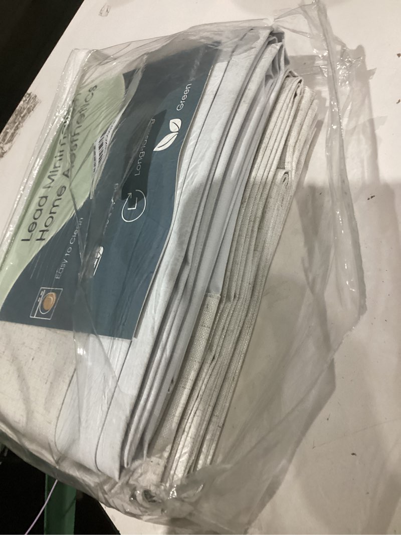 Condition photo showing Good Condition for Guken Cream Linen Blackout Curtains 84 Inch Length 2 Panels Set for Living Room Bedroom Back Tab Thermal Insulated 100% Black Out Linen Drapes Room Darkening Window Curtains Ivory Natural Cream 52"W x 84"L (Pack of 2)