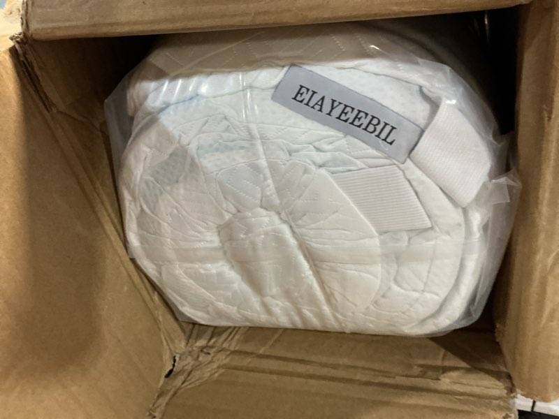Condition photo showing New/Like New for eiayeebil 3 inch memory foam mattress topper full, memory foam pad with removable & washable cover, bed topper for back pain, non-slip ventilated design, full size 3 inch(white cover) full