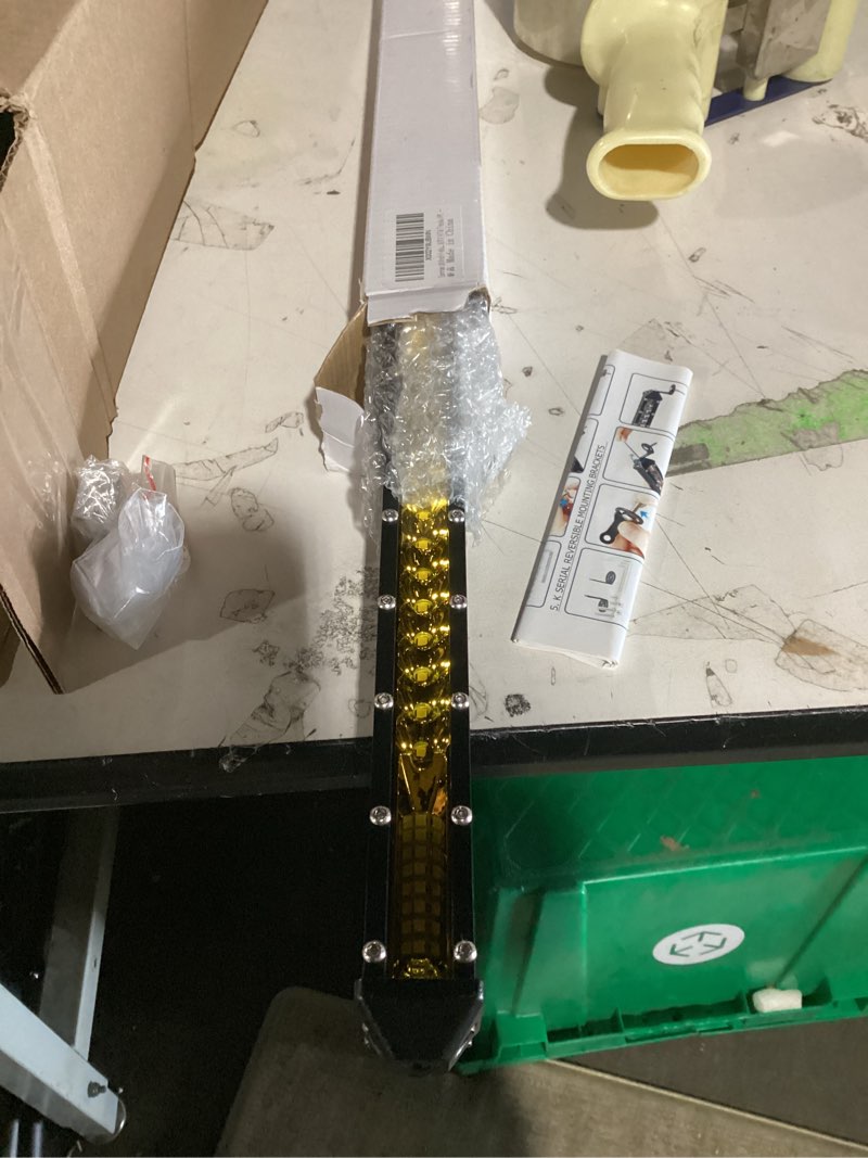 Condition photo showing New/Like New for sanman 30 inch yellow led light bar ultra slim off road light bar flood spot combo driving for suv utv atv trucks 1pc … …
