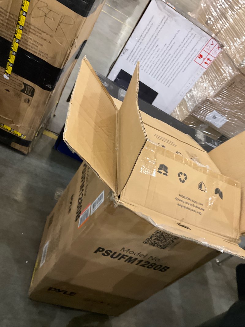 Condition photo showing As Is for Pyle Wireless Portable PA Speaker System - 700 W Battery Powered Rechargeable Sound Speaker and Microphone Set with Bluetooth MP3 USB Micro SD FM Radio AUX 1/4" DJ lights - For PA / Party Basic Karaoke Speaker System