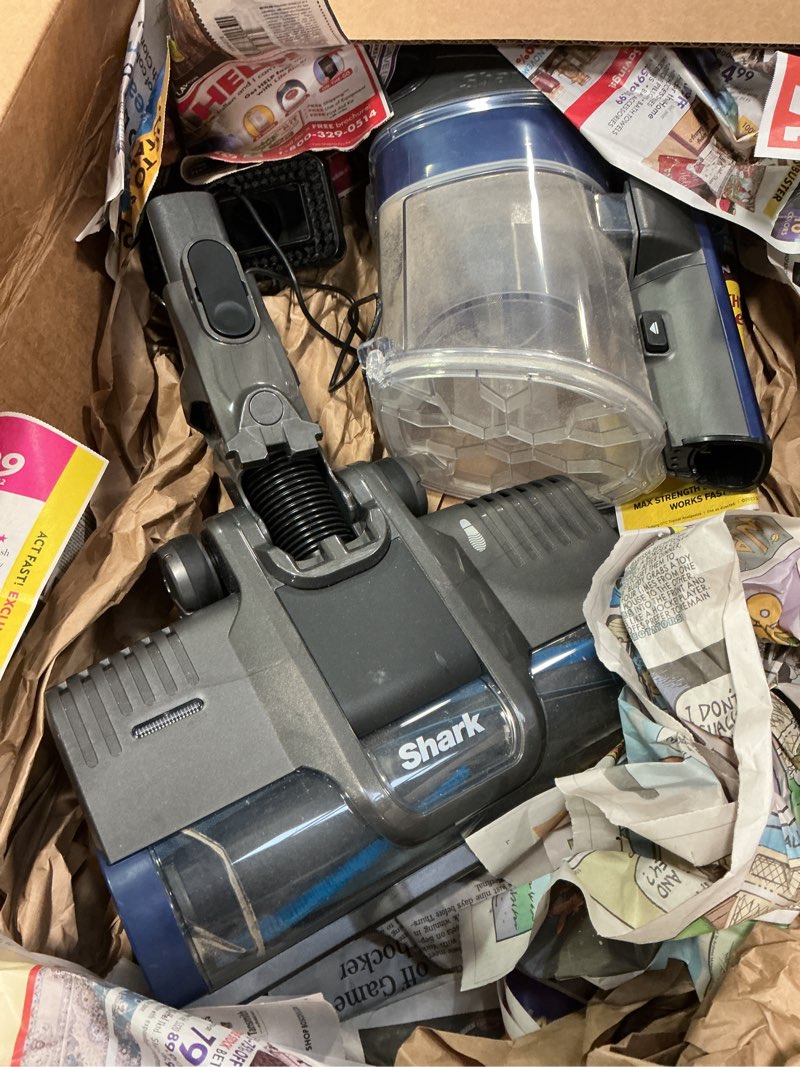 Condition photo showing As Is for Shark | Pet Cordless Vacuum Cleaner | LED Headlights | Removable Handheld Vacuum for Pet Hair | Crevice Tool & Pet Multi-Tool Included | 40min Runtime | For Carpet & Hard Floors | Grey | IX141 Pet Cordless Essential