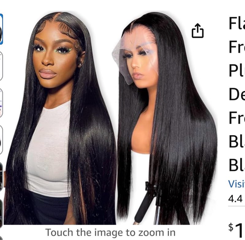 Flady 26 inch Straight HD Lace Front Wigs Human Hair Pre Plucked Bleached Knots 180%