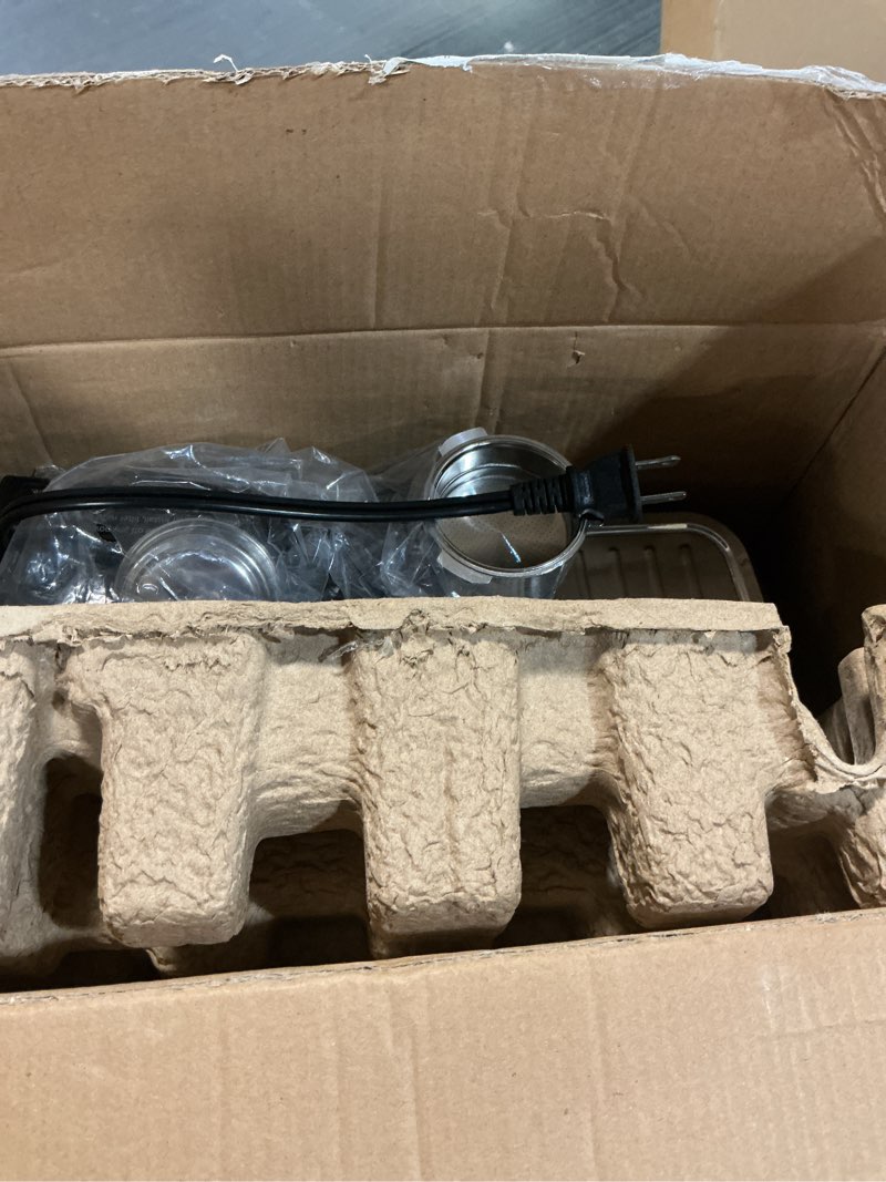 Condition photo showing Good Condition for CHULUX Slim Espresso Machine with Milk Frother, 20 Bar Professional Italian Pump Espresso Coffee Machine for Home Cappuccino & Latte Maker, Stainless Steel, Black Black Stainless Steel