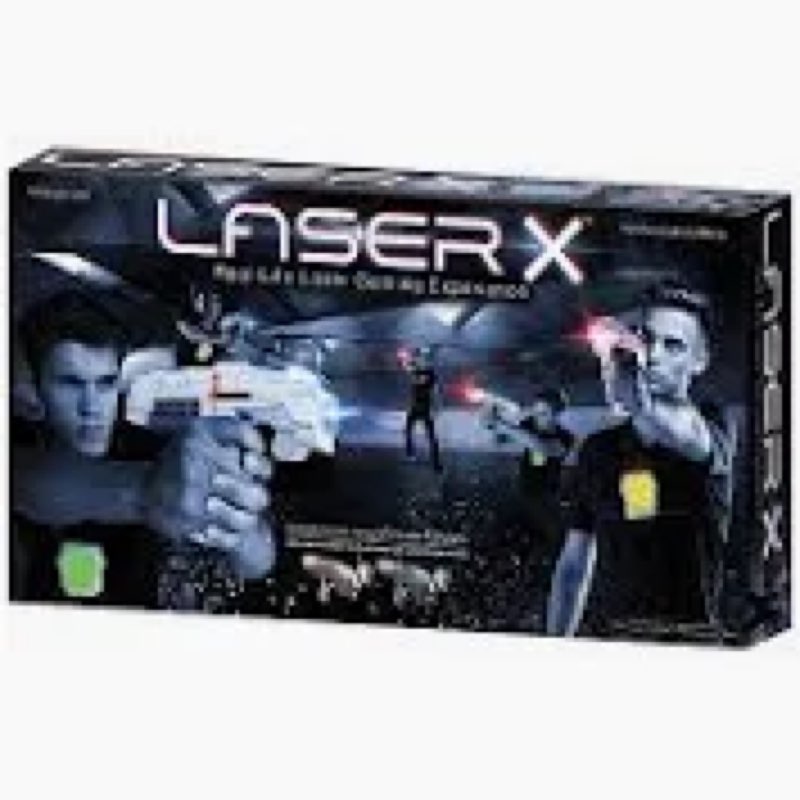 LASER X The Original Two Player Laser Tag Gaming Set, Blasters & Vest Sensors, Ages 6+