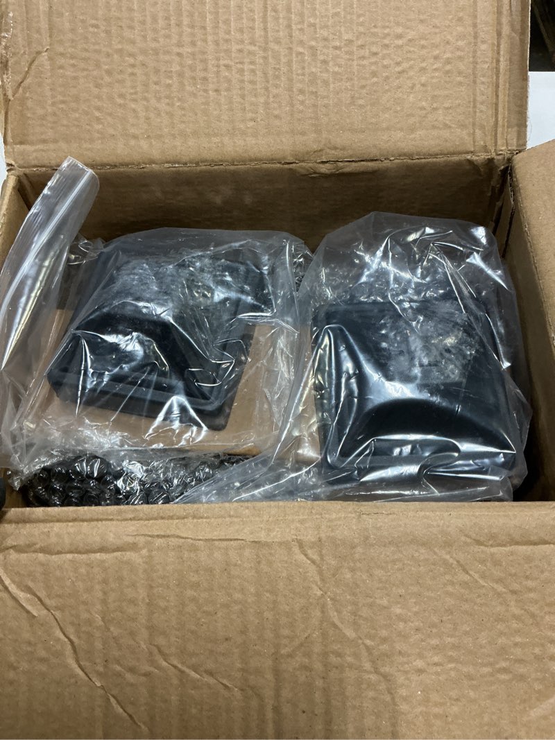 Condition photo showing Good Condition for Solar Post Lights Outdoor Solar Cap Lights Deck Fence Cap for 4x4 5x5 6x6 Posts Patio Garden Courtyard Decoration Fixture Waterproof Warm White Lighting Black (2)