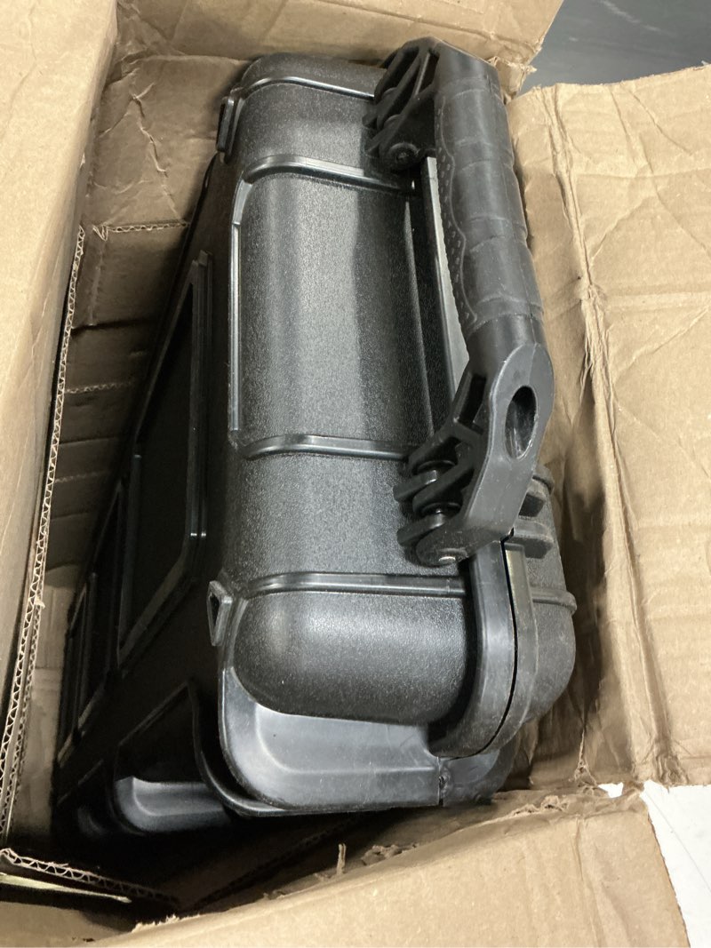 Condition photo showing Good Condition for condition 1 45” dustproof protective luggage case model 1229, lockable storage box with customizable foam insert, ip67 long waterproof hard case, 44.52"x 16.32"x6.10" black