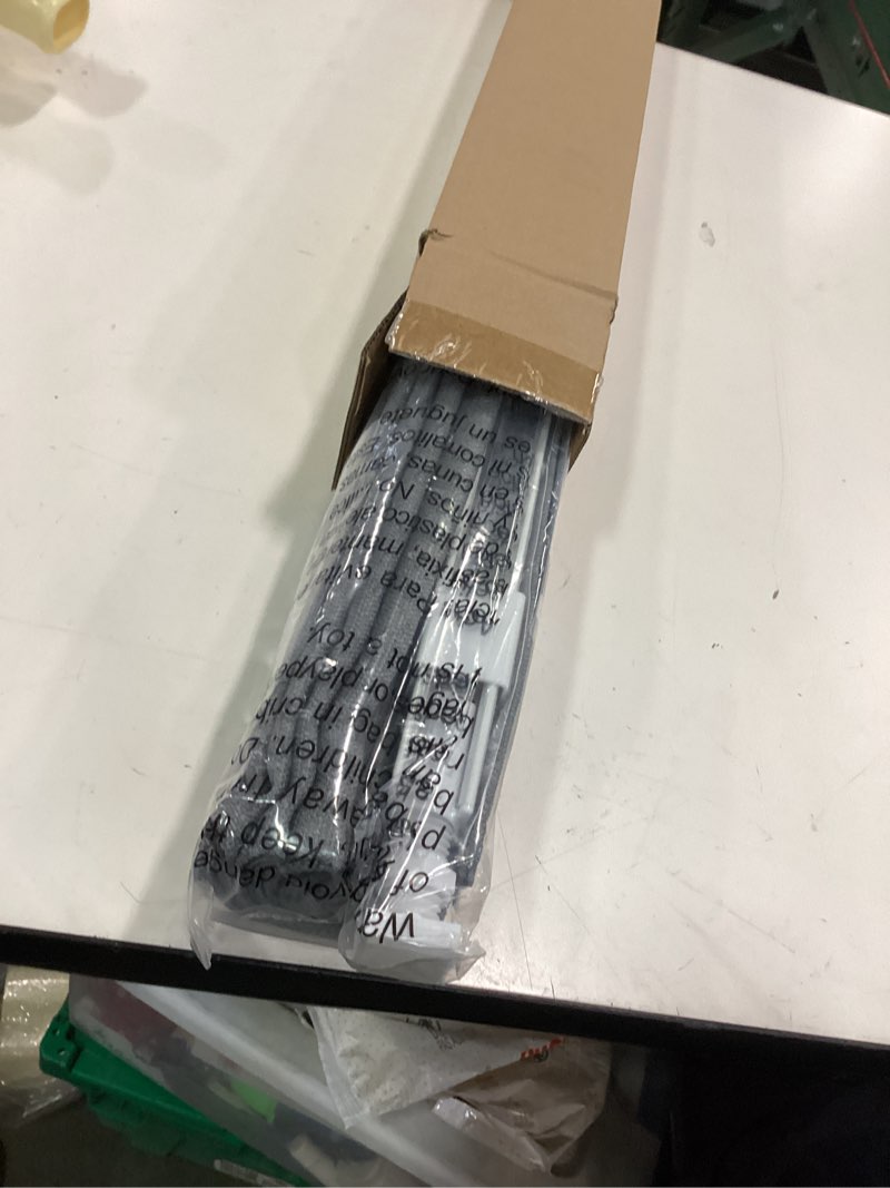 Condition photo showing Good Condition for LazBlinds No Drill Roman Shades for Windows, Cordless Light Filtering Window Shades with UV Protection, Polyester Fabric for Bedroom & Living Room, 35" W x 64" H, Grey Light Filtering - Grey 35"W x 64"H