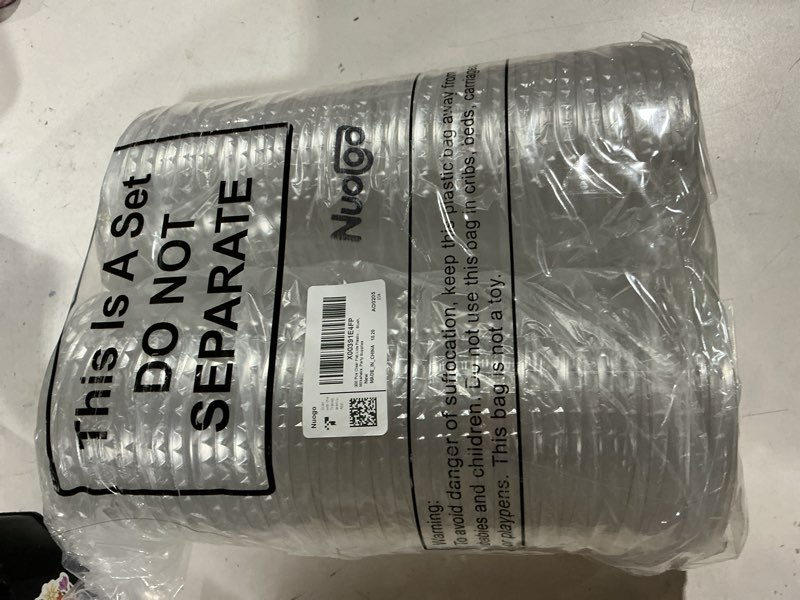 Condition photo showing Good Condition for 200 pcs clear flat lids plastic disposable pet cup lids with straw slot fits for 12 oz, 16 oz, 20 oz and 24 oz cups for summer iced coffee, ice cream, slush, milkshake, party supplies
