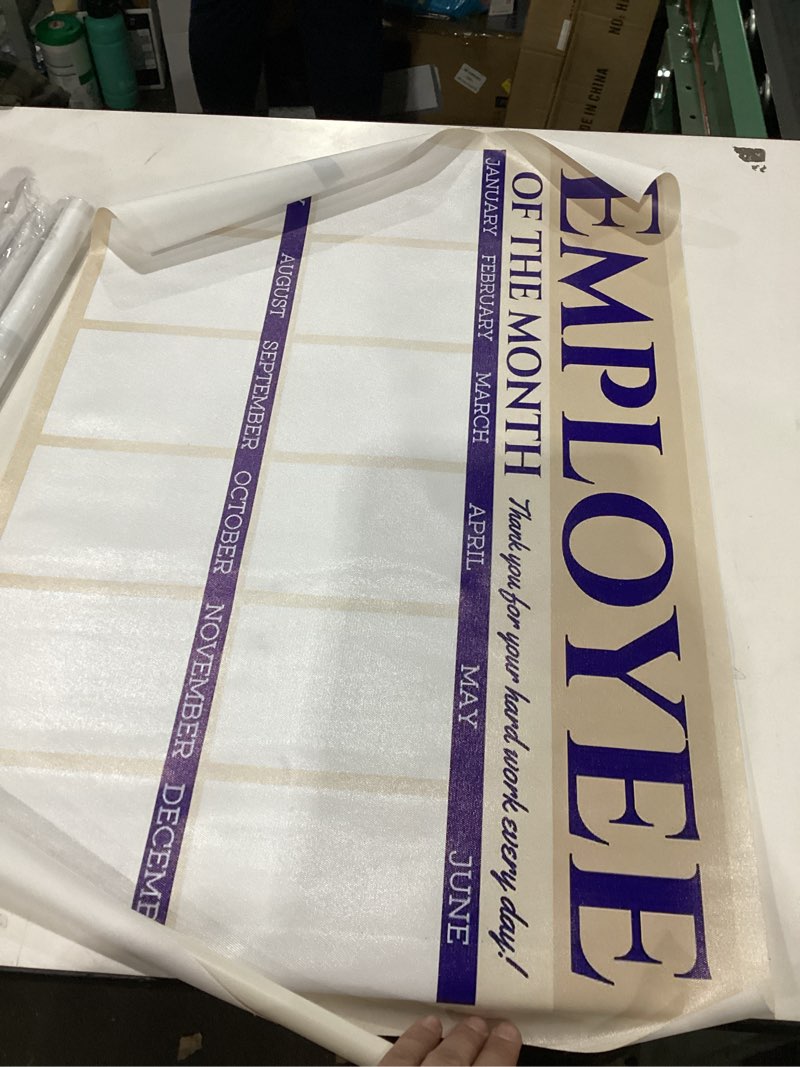 Employee of the month banner