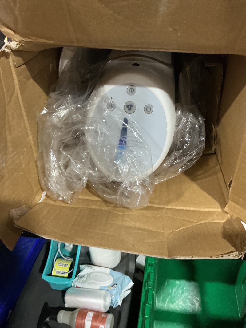 Condition photo showing As Is for honeywell quietset whole room oscillating tower fan with remote, white, hyf260