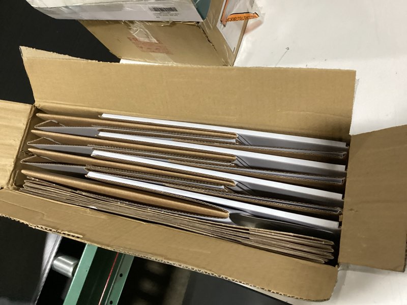 Condition photo showing New/Like New for crugla comic book storage boxes, 7 pack white cardboard comic book box set with lids, handles and dividers white comic book storage boxes 7 pack