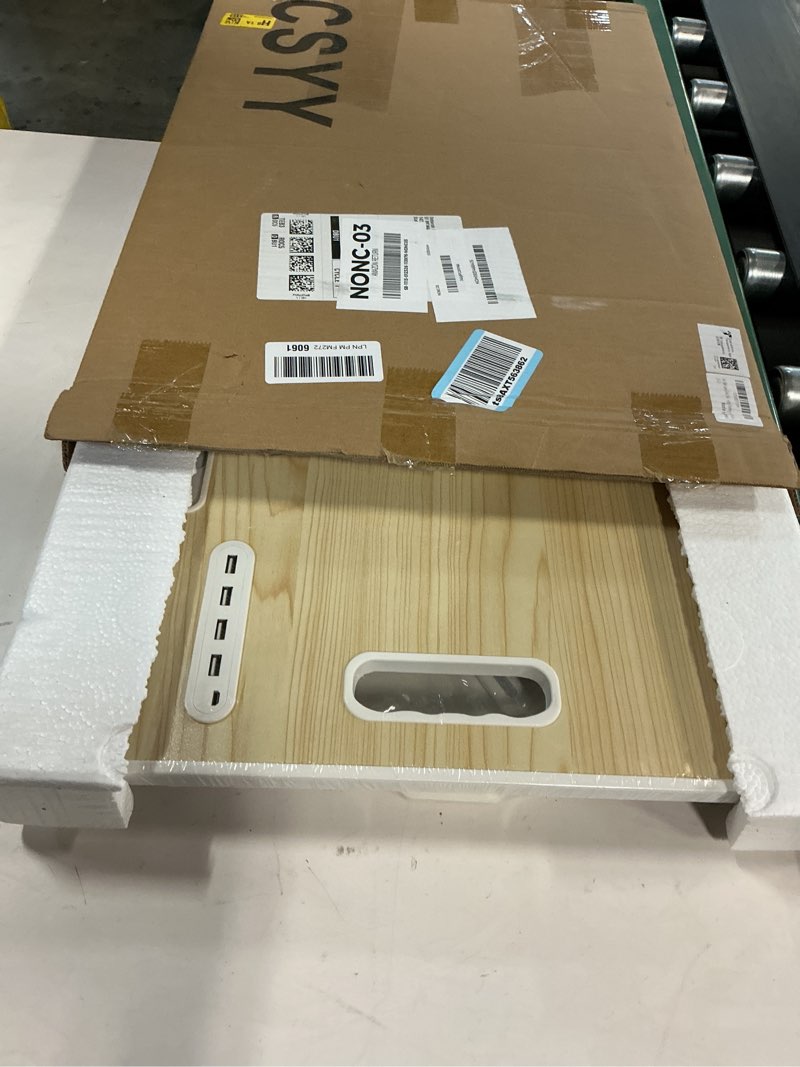 Condition photo showing New/Like New for Laptop Bed Table, Laptop Desk for Bed, Foldable Laptop Bed Desk with USB Charge Port, Handle, Desktop Card Slot, Cup Slot, Side Drawer, Laptop Table Portable Notebook Stand for Eating Reading Working