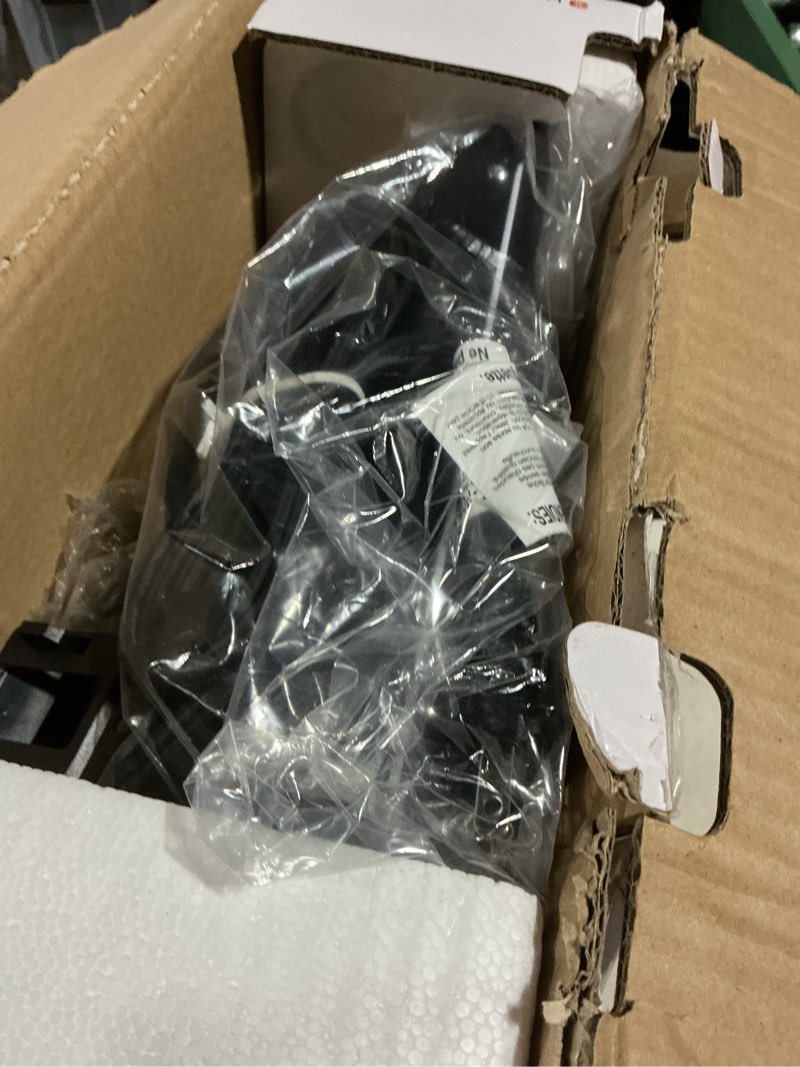 Condition photo showing As Is for Heat Storm Wave Floor to Wall Infrared Space Heater with Attachable Feet, Remote Control, Built in Thermostat, 500-1000 Watts, 13x4x17 in, With Feet