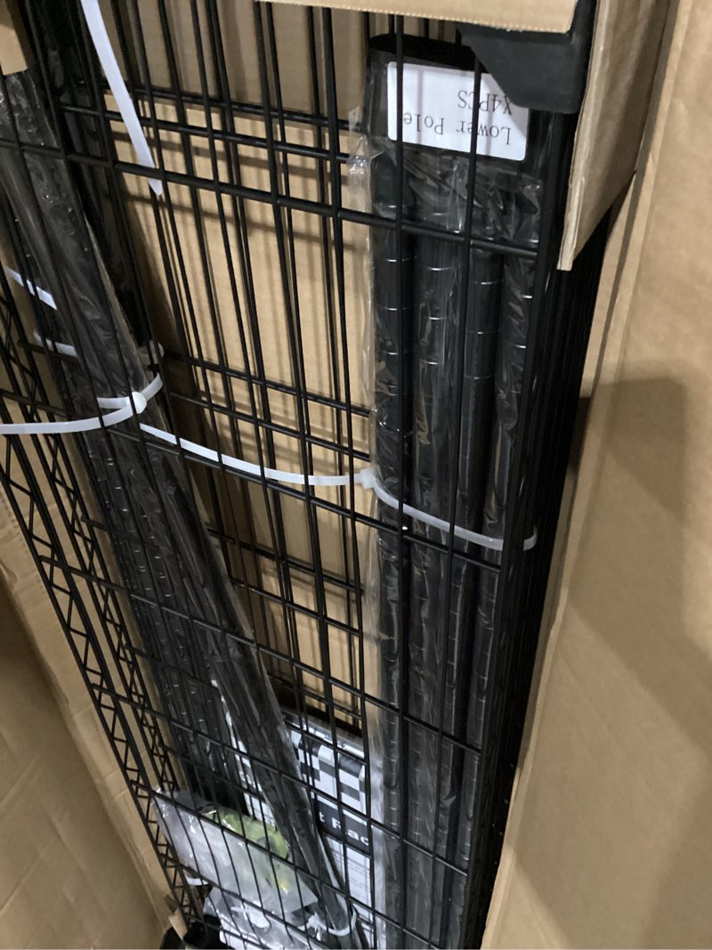 Condition photo showing New/Like New for p8c heavy duty clothes rack?with extended width design? rolling clothing racks for hanging clothes with lockable wheels?51.2"w x 15.8"d x 80.5"h?max load 700lbs?black rack with black cover
