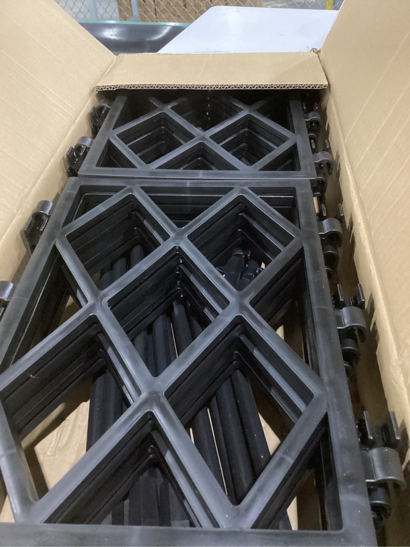 Condition photo showing Good Condition for baroque style vertical planter screen, multi-layer transformable plant stand for climbing plants and flowers, decorative garden trellis for balcony, patio or outdoor garden spaces