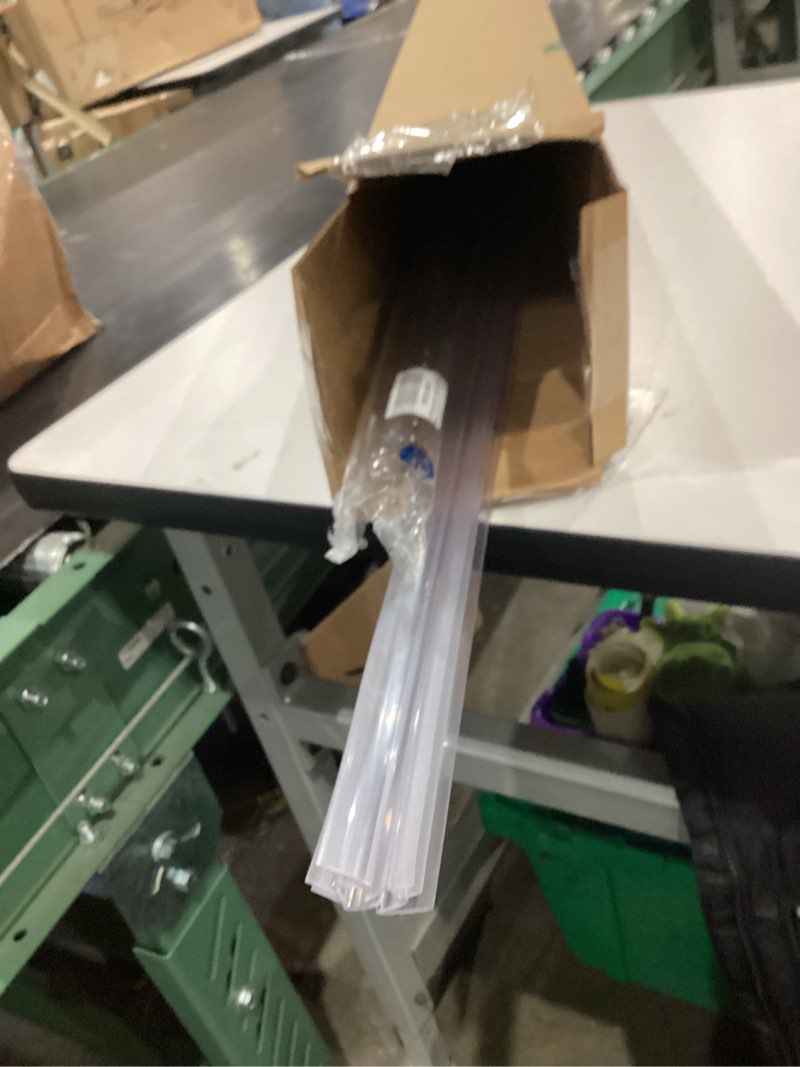 Condition photo showing As Is for 2-pack butecare frameless shower door bottom seal for glass doors – stop shower leaks and create a water barrier (3/8” x 39”) bottom sweep -3/8''