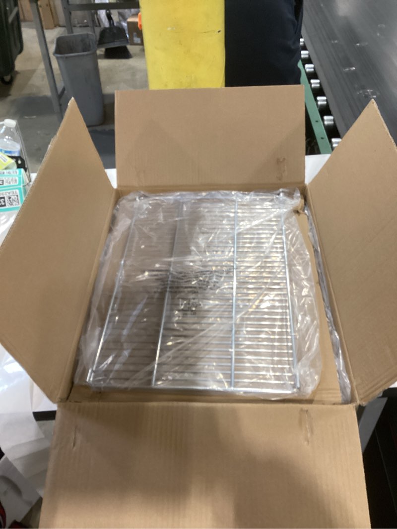 Condition photo showing Good Condition for 21" 3-tier foldable sliding jerky racks for traeger, pit boss, gmg, camp chef and more smoker grills, 830"² cooking space expansion accessory for barrel pellet grills 3-tier foldable jerky rack for smoker